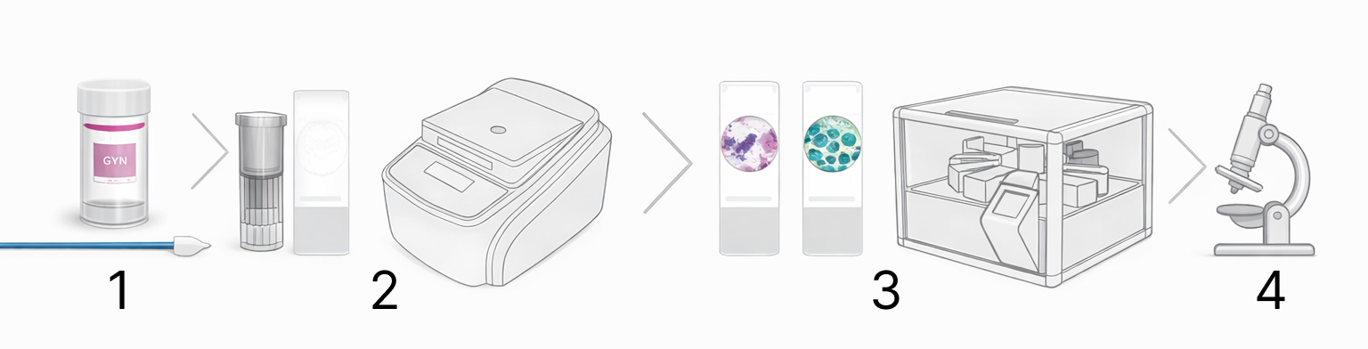 Основные этапы работы аппарата