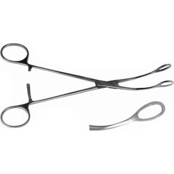 Щипцы окончатые для захватывания опухоли мозга