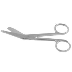 для разрезания повязок с пуговкой горизонтально изогнутые  185 мм