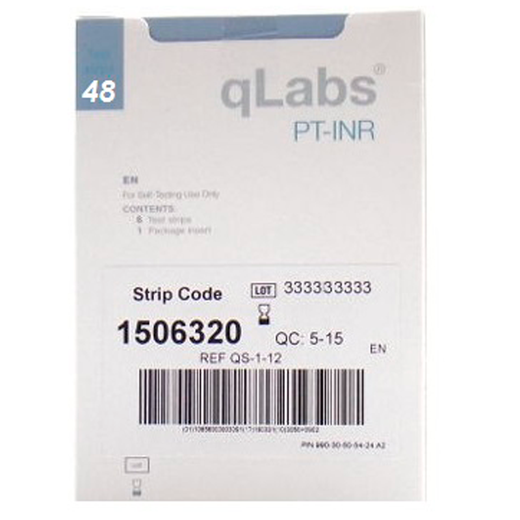 Тест-полоска qLabs PT-INR Test Strip 48шт/упаковка