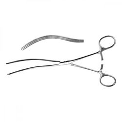 Зажим кишечный эластичный для взрослых изогнутый