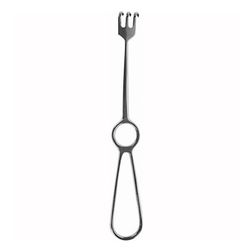 Крючок хирургический 3-х зубый острый №2